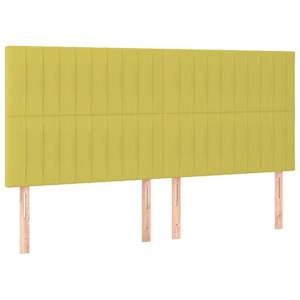 Box spring postel s matrací světle zelená 160 x 200 cm textil - obrázek 6