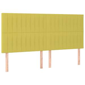 Box spring postel s matrací světle zelená 180 x 200 cm textil - obrázek 5