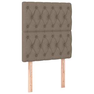Box spring postel s matrací taupe 80x200 cm textil - obrázek 5