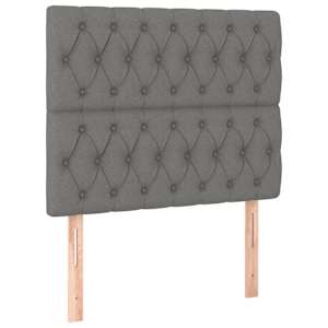 Box spring postel s matrací tmavě šedá 90x190 cm textil - obrázek 5