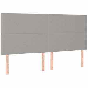 Box spring postel s matrací světle šedá 200 x 200 cm textil - obrázek 5