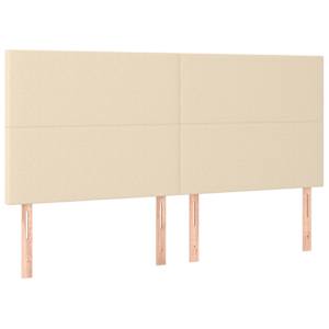 Box spring postel s matrací krémová 200x200 cm textil - obrázek 5