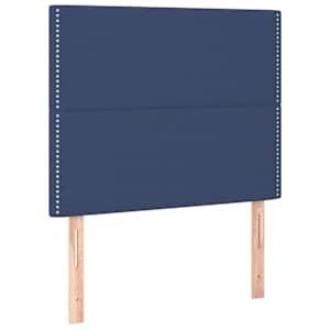 Box spring postel s matrací modrá 100 x 200 cm textil - obrázek 5