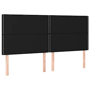 Box spring postel s matrací černá 200x200 cm textil - obrázek 5
