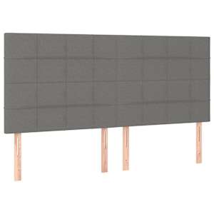 Box spring postel s matrací tmavě šedá 180x200 cm textil - obrázek 5