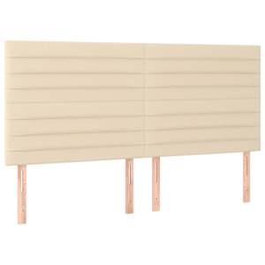 Box spring postel s matrací krémová 180x200 cm textil - obrázek 5