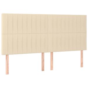 Box spring postel s matrací krémová 160x200 cm textil - obrázek 5
