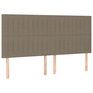 Box spring postel s matrací taupe 180x200 cm textil - obrázek 5