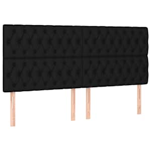 Box spring postel s matrací černá 180x200 cm textil - obrázek 5