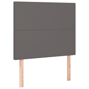 Box spring postel s matrací šedá 100x200 cm umělá kůže - obrázek 5