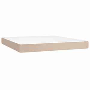 Box spring postel s matrací cappuccino 180 x 200 cm umělá kůže - obrázek 6