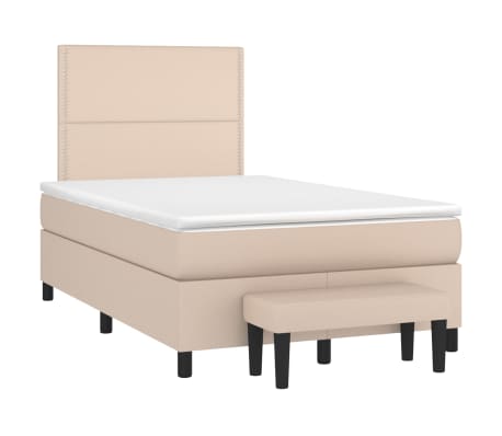 vidaXL &Kappa;&rho;&epsilon;&beta;ά&tau;&iota; Boxspring &mu;&epsilon; &Sigma;&tau;&rho;ώ&mu;&alpha; &Kappa;&alpha;&pi;&omicron;&upsilon;&tau;&sigma;ί&nu;&omicron; 120x200&epsilon;&kappa;.&alpha;&pi;ό &Sigma;&upsilon;&nu;&theta;.&Delta;έ&rho;&mu;&alpha;
