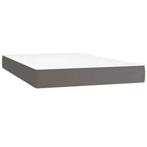 Box spring postel s matrací šedá 120x200 cm umělá kůže - obrázek 6