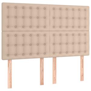 Box spring postel s matrací cappuccino 140x190 cm umělá kůže - obrázek 5