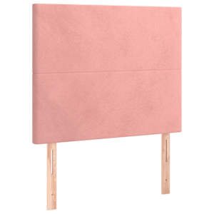 Box spring postel s matrací růžová 100x200 cm samet - obrázek 5