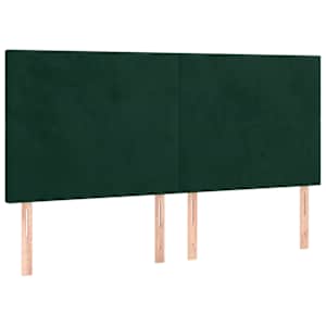Box spring postel s matrací tmavě zelená 180x200 cm samet - obrázek 5