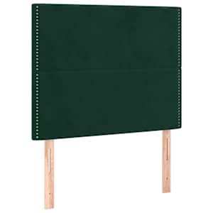 Box spring postelja z vzmetnico temno zelena 120x200 cm žamet - slika 5