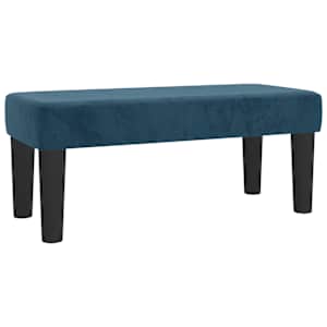 Box spring postelja z vzmetnico temno modra 90x200 cm žamet - slika 7