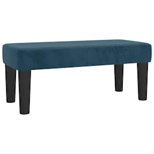 Box spring postel s matrací tmavě modrá 100x200 cm samet - obrázek 7