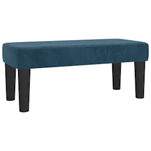 Box spring postelja z vzmetnico temno modra 100x200 cm žamet - slika 7