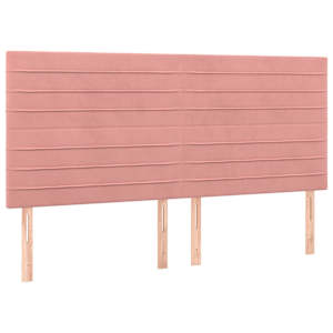Box spring postel s matrací růžová 180x200 cm samet - obrázek 5