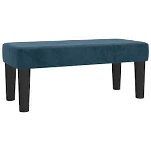 Box spring postelja z vzmetnico temno modra 100x200 cm žamet - slika 7