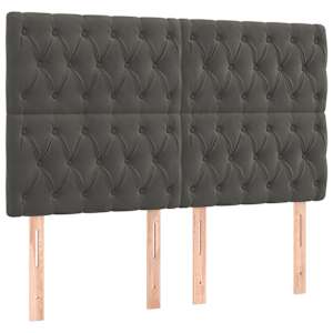 Box spring postel s matrací tmavě šedá 160x200 cm samet - obrázek 5