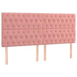 Box spring postel s matrací růžová 180x200 cm samet - obrázek 5