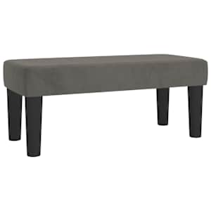 Box spring postel s matrací tmavě šedá 80 x 200 cm samet - obrázek 7