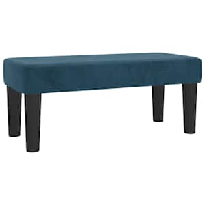 Box spring postelja z vzmetnico temno moder 90x190 cm žamet - slika 7