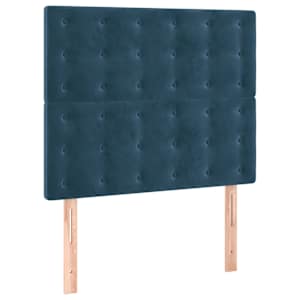 Box spring postel s matrací tmavě modrá 120 x 200 cm samet - obrázek 5