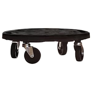 vidaXL Vozički za rastline s kolesi 5 kosov premer 40 cm črni 275 kg