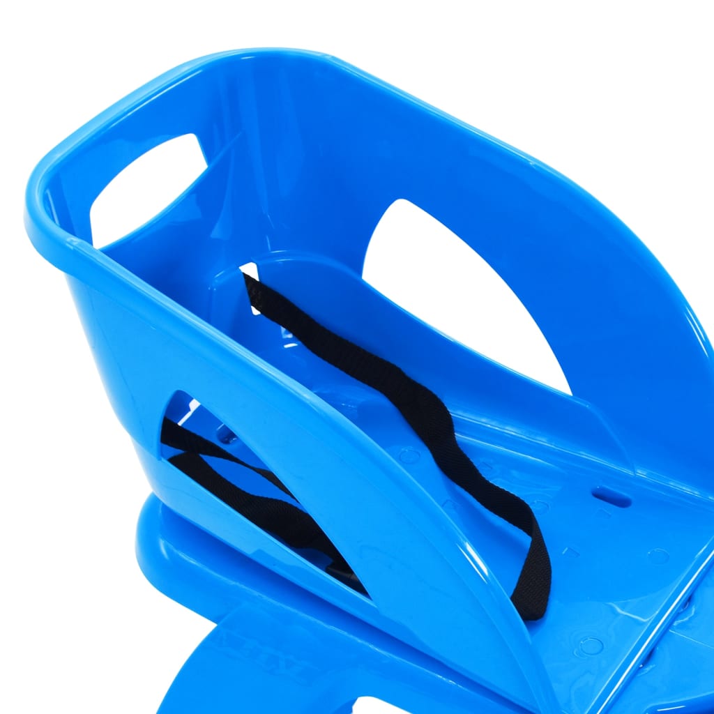 Kék polipropilén szánkó üléssel és kormánnyal 102,5x40x23 cm 