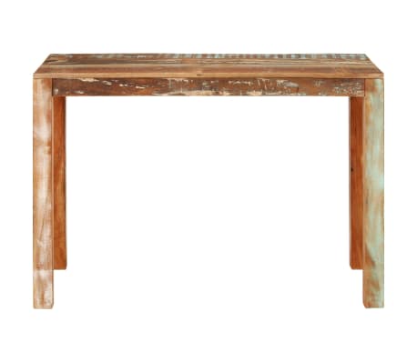 vidaXL Dining Table 43.3"x21.7"x29.9" Solid Wood Reclaimed