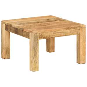 Klubska mizica 55x55x35 cm trden mangov les