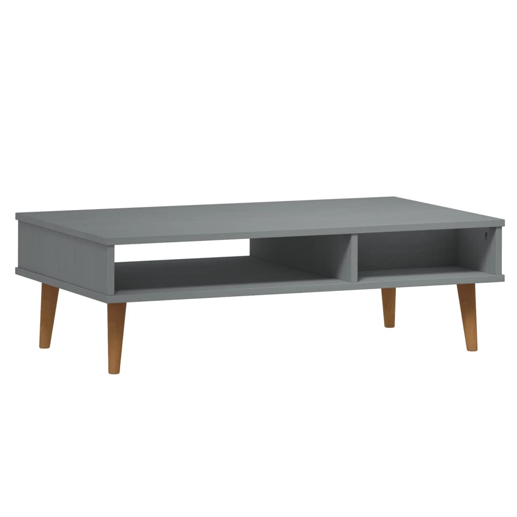  Konferenčný stolík MOLDE, sivý 100x55x31 cm, borovicový masív