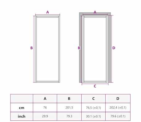 Porta Interna VidaXL 76x201.5cm | Bianco Opaco Con Vetro E Alluminio | Design Moderno E Funzionale - Foto 11