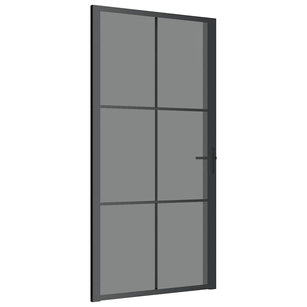 Thumbnail - vidaXL Innentür 102,5x201,5 cm Schwarz ESG-Glas und Aluminium
