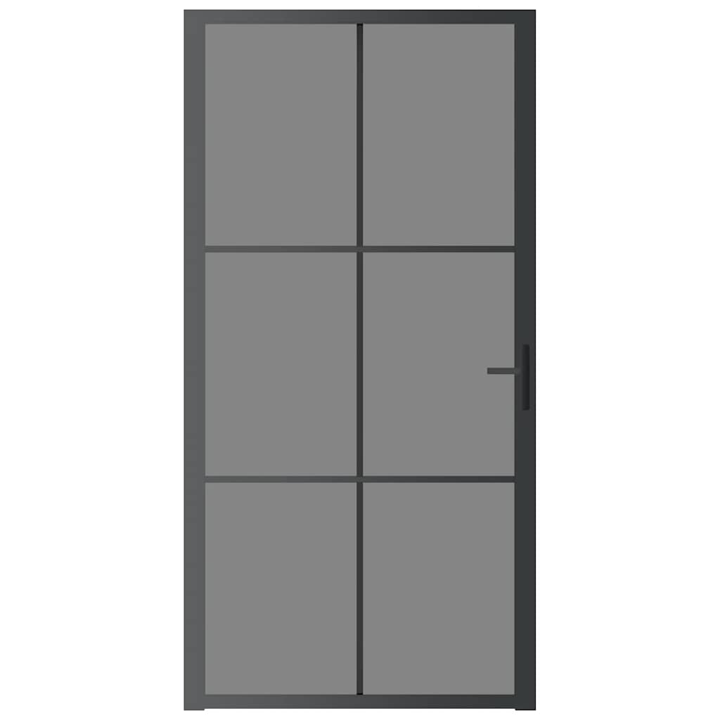 Thumbnail - vidaXL Innentür 102,5x201,5 cm Schwarz ESG-Glas und Aluminium