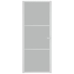 vidaXL Innihur&eth; 83x201,5 cm Hv&iacute;t Mattu Gler og &Aacute;l