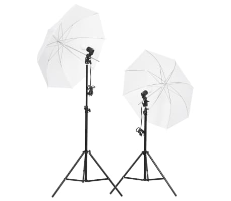 vidaXL Fotostudijos rinkinys su ap&scaron;vietimo rinkiniu ir fonu