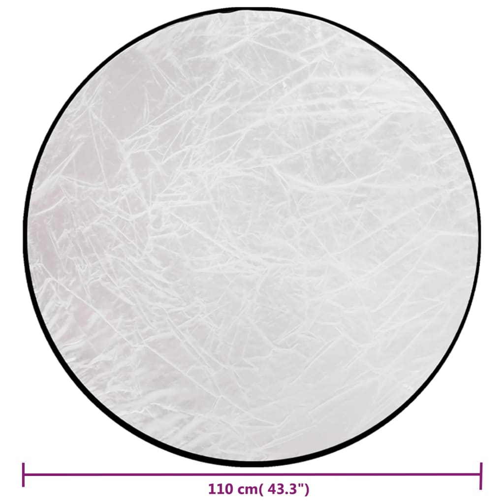 Photo studio lighting kit with background and reflector