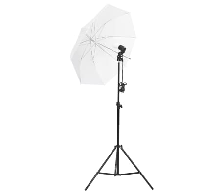 vidaXL Kit de studio photo avec &eacute;clairage toile de fond et r&eacute;flecteur