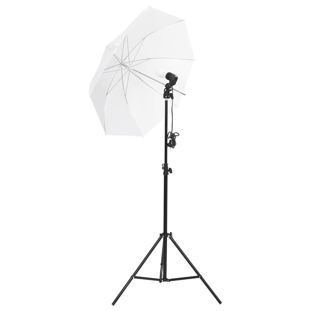 vidaXL Fotostudioset met verlichtingsset achtergrond en reflector afbeelding
