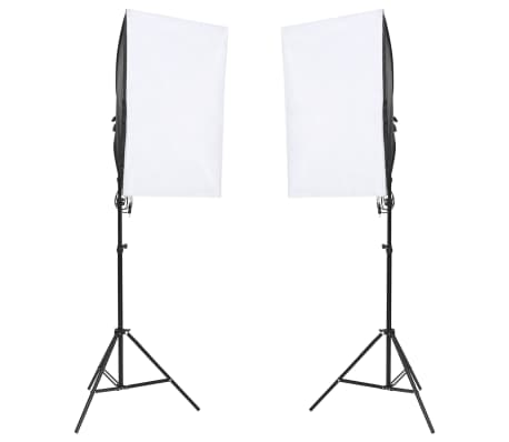 vidaXL Fotografick&eacute; &scaron;t&uacute;diov&eacute; vybavenie s osvetlen&iacute;m a pozad&iacute;m