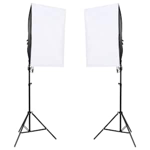 vidaXL Fotostudijos rinkinys su &scaron;viestuvais, fonu ir reflektoriumi