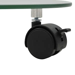 Vozíky na rostliny 4 ks 28 cm tvrzené sklo kulaté - obrázek 4