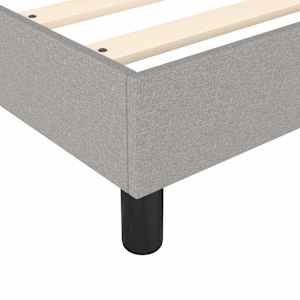 Box spring postel s matrací světle šedá 80 x 200 cm textil - obrázek 7