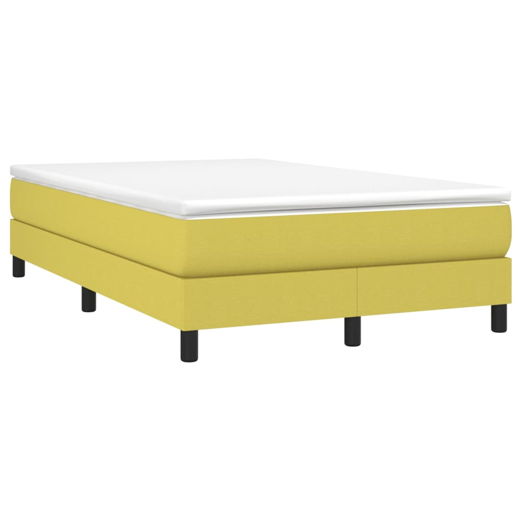 Box spring postel s matrací zelená 120x200 cm textil