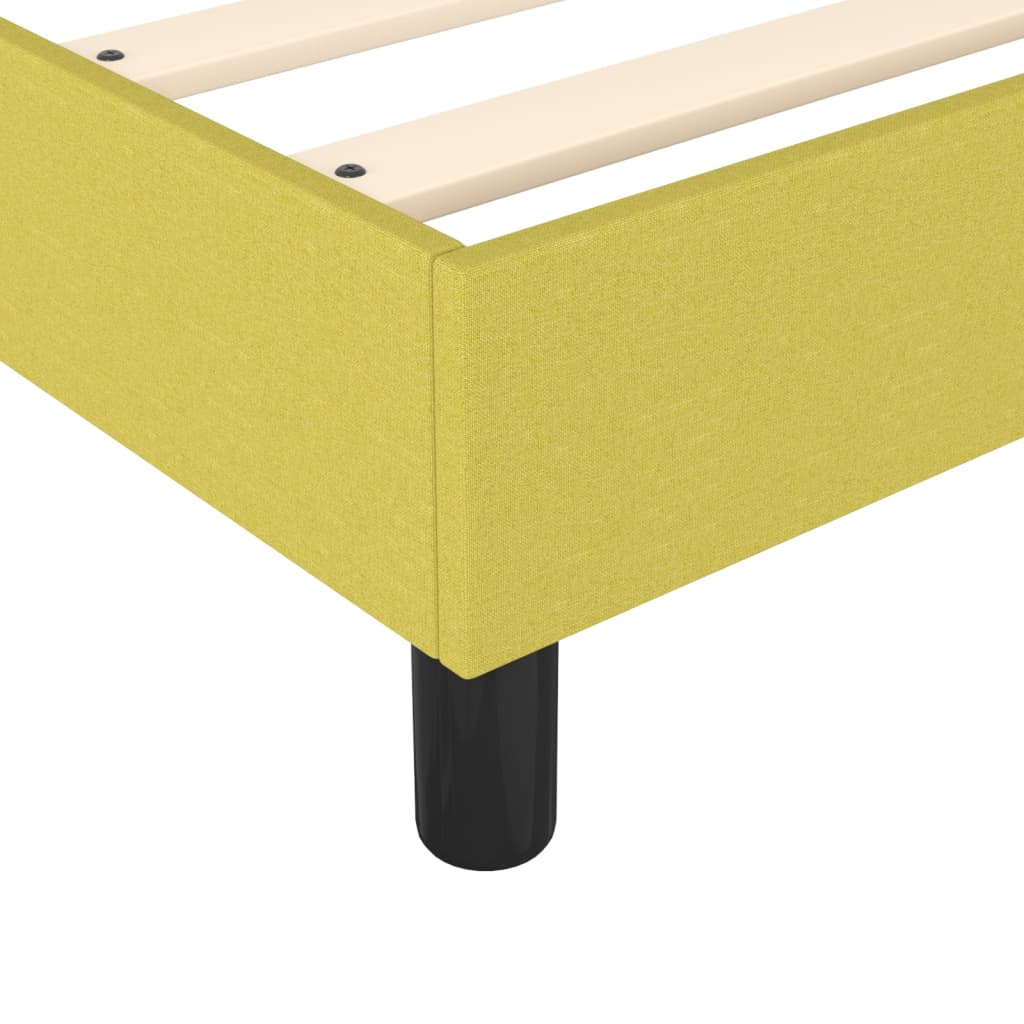 Box spring postel s matrací zelená 120x200 cm textil